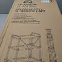 Olympia Tools 85-189 Pack N Roll Collapsible Service Cart, XL, 300LB Capacity, Black