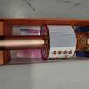 BONAOK Wireless Bluetooth Karaoke Microphone,3-in-1 Portable Handheld Karaoke Mic Speaker Machine Home Party Birthday for All Smartphones PC(Q37 Rose Gold)