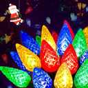 240 LED C6 Christmas Lights Outdoor, 78FT Super Long Christmas String Lights with 13 Modes & Timer, Waterproof Fairy Twinkle Light Plug in for Indoor Tree Garden Party Xmas Decorations (Multicolor)