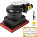 Non-Vacuum Orbital Air Sander, Mini Jitterbug Sander 3 in x 4 in 1/8 in Orbit 12,000 Max OPM with 1 Extra Hook-Loop Pad (3 x 4 in)