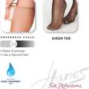 Hanes Silk Reflections Women's Sheer Toe Silky Sheer Knee-High Stockings