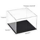 uxcell Acrylic Clear Display Case Box Dustproof Protection Showcase Cube Collectibles Show Box 5.9x5.9x3.9inch