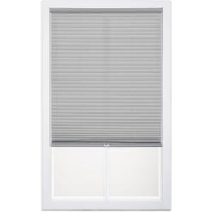 DEZ FURNISHINGS Cordless 1" Light Filtering Cellular Shade, 31"W x 48"H, Gray Cloud