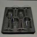 BACLIFE Hand Blown Red Wine Glasses Set of 4  15 oz Premium Crystal Wine Glasses With Long Stem  Unique Wedding Gift, Daily Use