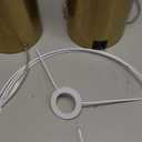 GyroVu Touch Control Table Lamps Set of 2, Gold Bedside Table Lamps for Bedroom Living Room Office, Modern Dimmable Desk Lamp for Nightstand with 2 USB Charging Ports, 2 Bulbs Included (2 Pack 18")