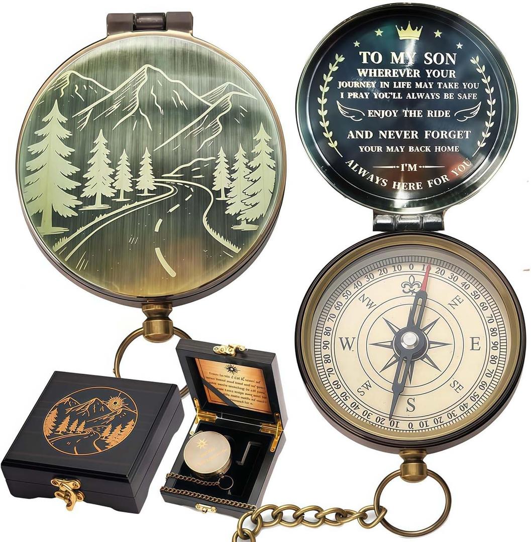 God's Guide & Blessing, Trust in The Lord, Wood Box Greeting, Inspirational Gift Men, Christian Boys Baptism, Graduation Day