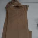 NICETOWN 2 Pieces Outdoor Curtains for Pergola Waterproof, Self-Sticky Tab Top Blackout Indoor Outdoor Public Dividers Vertical Drapes Windproof Keep Privacy for Pool/Gazebo, W52 x L95 inch, Tan