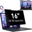 Magnetic 16 Inch Laptop Privacy Screen for 16:10 Computer Monitor, Removable Anti Glare Blue Light Filter Protector, 16 in Privacy Shield Compatible with Lenovo Hp Dell Acer Asus Thinkpad Envy Xps