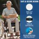 Everlasting Comfort Memory Foam Seat Cushion for Chair - Wheelchair Cushions for Tailbone Relief - Chair Cushion Covers for Pressure Sores - Ventilated Gel Seat Cushion for Chair, Seniors, & Adults