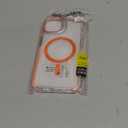 WOGROO for iPhone 14 Case, [Compatible with MagSafe], Magnetic Kickstand Case for Women Girls, Case for iPhone 13, 6.1", Clear Orange
