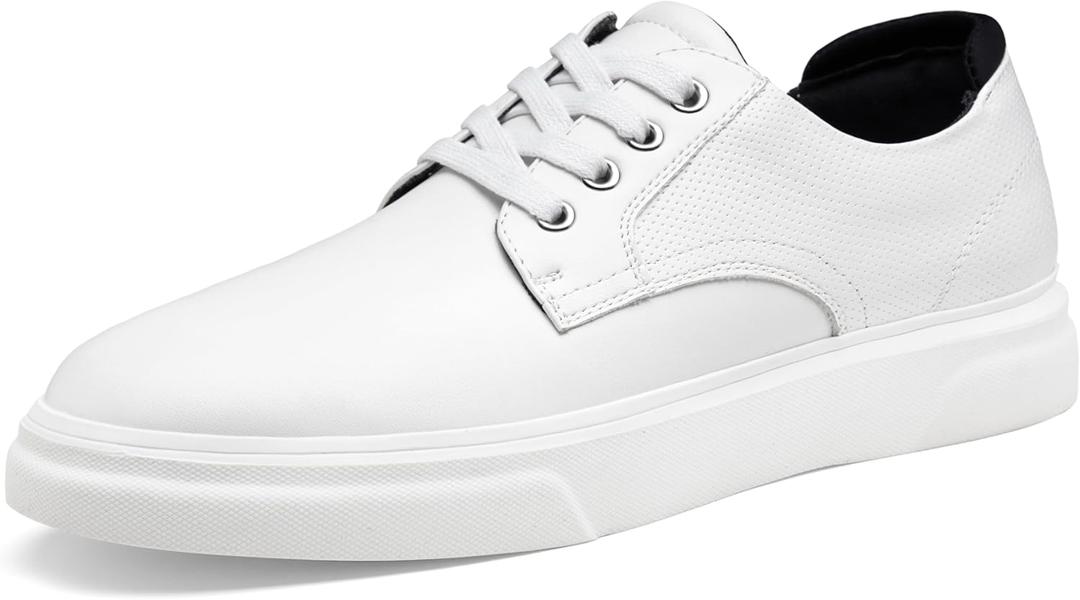 Vostey Mens Casual Sneakers Shoes Fashion Casual Dress Sneaker Shoes for Men(White, 13)