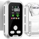 6-in-1 Plug in Air Gas-Detectors (C O/Temperature/Gas-/Humidity Detector) Plug & Play for Home/Kitchen/Hotel/Travel (White)