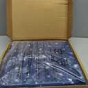 Amazon Basics Kid's Soft Easy-Wash Lightweight Microfiber 3-Piece Sheet Set, Twin, Navy Galaxy