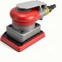 Pneumatic Sander Air Orbital Sander, Solid Alloy Steel Air Squares Sanding Machine 3 * 4 In 10000rpm Pneumatic Sander, Sanding Grinding Polishing Sander for Wood Metal Car Beauty