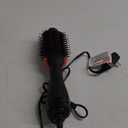 Hair Dryer Brush Blow Dryer in One, Upgraded 4 in 1 Hair Dryer and Styler Volumizer with Negative Ion Anti-frizz Ceramic Titanium Barrel Hot Air Hair Straightener Brush 1200 W  Black