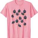 Guinea Fowl Hen Graphic Bird Art Pattern T-Shirt S