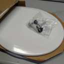 Bemis 500EC Durable Wood Toilet Seat with Easy Clean Hinges, Made in USA, Round, White