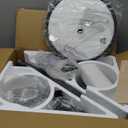 TALOYA 52 Inch Black Ceiling Fans with Lights Led Remote Control Flush Mount Low Profile for Bedroom Living Dining Room Outdoor Farmhouse Patio,Reversible,DC Motor,Diammable,Buzzer ON/Off,5 Blades