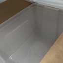 IRIS USA 54 Qt Stackable Plastic Storage Bins with Lids, 6 Pack - BPA-Free, Made in USA - See-Through Organizing Solution, Latches, Durable Nestable Containers, Secure Pull Handle - Clear