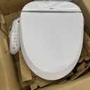 ZMJH ZMA102D Bidet Toilet Seat, Round Smart Unlimited Warm Water, Vortex Wash, Electronic Heated, Warm Air Dryer, Rear and Front Wash, LED Light, Need Electricity, White, (Round)