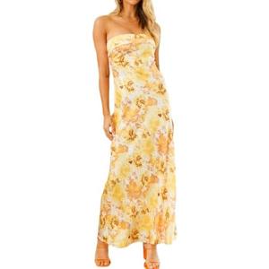 Realtix Satin Silk Backless Tube Tops Maxi Dress for Women Low Back Hollow Out Elegant Strapless Long Dresses Wedding Guest, size Small Realtix Satin Silk Backless Tube Tops Maxi Dress for Women Low Back Hollow Out Elegant Strapless Long Dresses Wedding Guest, size Small