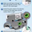 Anycolor Replace for Brother P Touch Label Tape TZe TZ Tape 12mm 0.47 Laminated White TZe-231 Label Maker Tape Compatible with Ptouch PT-D210 PT-D220 PT-H110 PT-D610BT PT-D600 PT-D410 PT-D400, 5p