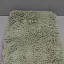 Lukery Chenille Bathroom Rugs Microfiber Bath Rugs Machine Washable Bathroom Mat Plush Bath Mats Winter Bathroom Rug Non Slip Washable Kitchen Rugs Door Mat Floor Mats (17"x24", Sage Green)