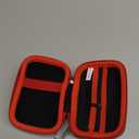 Lebakort Storage Case Compatible with OM SYSTEM Tough TG-7 / OLYMPUS Tough TG-6 / TG-5 / TG-4 Underwater Digital Camera (Black + Red Case)