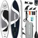 SOLAVERO 11'6" Inflatable Stand Up Paddle Board with Premium SUP Accessories - Extra Wide Stable Design with Non-Slip EVA Deck, SUP Paddleboard for Adults & Youth of All Skill Levels