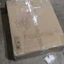 Round Dining Table, 47 Inch Round Dinner Table for 4, Farmhouse Kitchen Table with Wooden Pedestal Base for Home Dining Room or Living Room (No Chairs) - Rustic Brown