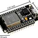 ESP-WROOM-32 ESP32 ESP-32S Development Board 2.4GHz Dual-Mode WiFi + Bluetooth Dual Cores Microcontroller Processor Integrated with Antenna RF AMP Filter AP STA Compatible with Arduino IDE (3PCS)