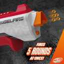 NERF Pro Gelfire Raid Blaster, Fire 5 Rounds at Once, 10,000 Gel Rounds, 800 Round Hopper, Eyewear, Toys for Teens Ages 14 & Up, Large