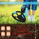 Kids Metal Detector for Boys & Girls 4-10, 1lb-Metal Detector Lightweight for Kids, Adjustable Stem from 23.6" to 28.3", 4"-Depth, Waterproof Metal Detector with Shovel Rake