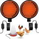 Heated Chicken Waterer Base, 6" Energy Saving Poultry Water Heater for Winter - Prevents Freezing for 1 to 5 Gallon Buckets, for Ducks, Geese, Turkeys, Chickens,1 PC