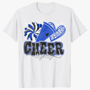 Cheer Mom Blue Cheerleader Game Day Cheer Mama Football T-Shirt
L