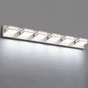 Bathroom Lights Fixtures Over Mirror, 360°Rotate Modern LED Vanity Lights for Bathroom, 48W Dimmable & High CRI Acrylic Wall Lighting, No Assembly Required (Brushed Nickel, 6-Light, 36 Inch)