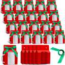 Kosiz 36 Pcs Mug Boxes Sublimation Coffee Mugs Gift Bags with Window Packaging Storage Box for Shipping Selling Chirstmas Gift Packaging Wrapping(for 11oz Mug,Red, Green)