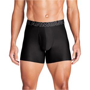 Under Armour Men's Standard Tech 6" Boxerjock, Multipack (Large, Black Solid - Core 3 Pack)