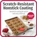 GoodCook BestBake Nonstick Textured Carbon Steel Cookie Sheet, 11" x 17", Large Baking Sheet, Even Heating, Scratch-Resistant, Non-Toxic, Durable, Ideal for Baking and Sheet Pan Dinners