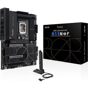 ASUS ProArt Z890-CREATOR WIFI Z890 LGA 1851 ATX Motherboard, Intel Core Ultra Processor Series 2 Ready, 16+2+1+2 stages, PCIe 5.0, DDR5, Thunderbolt 5 Type-C, 10+2.5 Gb LAN, WiFi 7, 5x M.2, AI OC