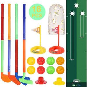 Toddler Golf Set- Chipping Net with 8 Balls, 4 Plastic 23.3" Kids Golf Clubs 3-5 Indoor Ourdoor Sports Toys Birthday for Toddlers Girls Boys 3 4 5 6 Year Old (Classic Edition)