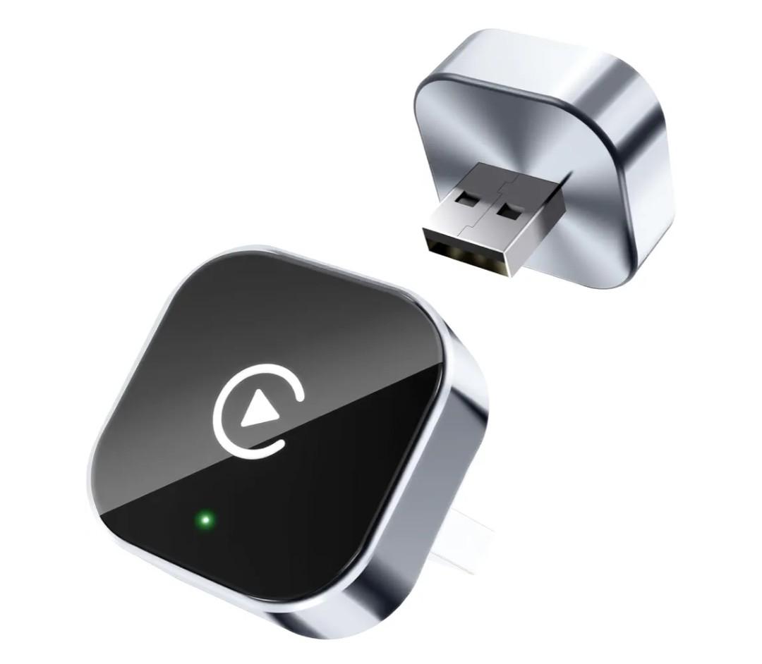 2026 Upgraded Wireless CarPlay Adapter - Fast Auto-Connect, Stable Connection, Mini Size Plug & Play Adapter for iPhone & Android Auto Compatible Cars