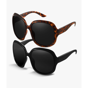 miyya Bug Eye Oversized Polarized Sunglasses Womens, Trendy Retro Sun Glasses for Women 2025, Oversized UV Protection Shades