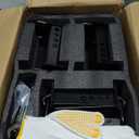 Stake Pocket D-Ring Heavy Duty with Anti-Loss Lock and Gloves, Trailer D-Ring Stake Pocket Tie Downs Breaking Load 16,200lbs Galvanized Black (6 Set)