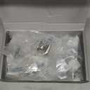 Amerdeco 10 Pack 1-1/3 Inch Brushed Satin Nickel Cabinet Knobs and Pulls - Single Hole Round Drawer Knobs for Bathroom Cabinets K0014