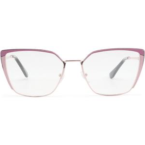 Oversized Metal Frame Reading Glasses for Women,Fashion Cat Eye Ladies Readers, Magnification Strength: 2.5 x