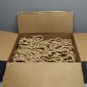 Hemp Rope Net (4ft x 16ft) Heavy Duty Natural Jute Rope Climbing Safety Netting for Balcony, Stairs, Fence, Garden, Playground Protection & Indoor/Outdoor Decor