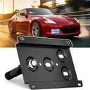 No Drill Front Bumper Tow Hook License Plate Mount Bracket Holder Compatible with Nissan 370Z Juke Rogue Infiniti FX JX QX G37 Q60 Front License Plate Frame Front License Plate Mounting Accessories