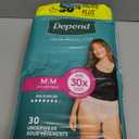 Depend Fresh Protection Adult Diapers, Incontinence & Postpartum Bladder Leak Underwear for Women, Disposable, Maximum, Medium, Blush, 30 Count, Packaging May Vary