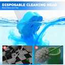 Disposable Toilet Brush 2 Pack- Toilet Bowl Cleaner, Toilet Bowl Brush, Each Toilet Wand with 10PCS Brush Refills for Bathroom Deep Cleaning (2 Pack, White)